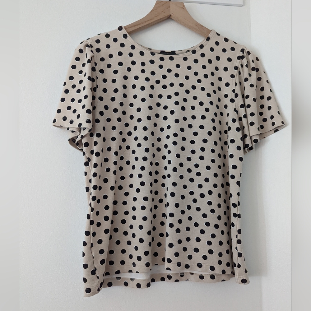 Polka Dot Ann Taylor Tshirt Medium